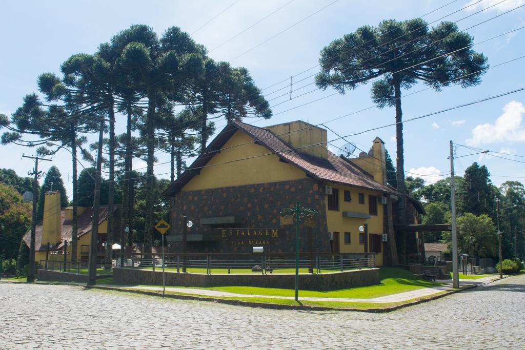 Estalagem Vila Suzana - Quadra De Beach Tennis Indoor Канела Екстериор снимка